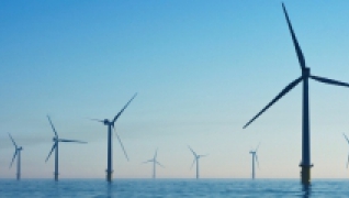 Parc d'éoliennes en mer